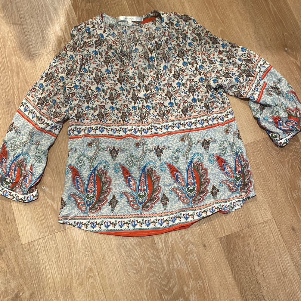 NWOT Paisley Print Top - Picture 2 of 4